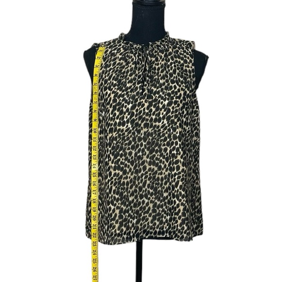 NWT J. Crew Factory Animal Print Sleeveless Top (P) - Picture 5 of 10